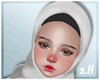 *s.H* White Coal Hijab
