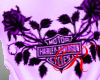 Purple Rose Harley Tee