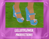 (LF) Blue rose heels