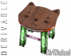 DER Cat Face Stool