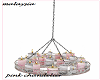 asian pink chandelier