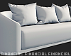 Curved White Couch