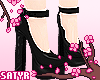 Black Platform Pumps
