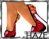 *Haze* Red Floral Shoe