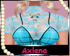 AXL Blue Corset Set