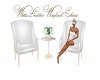 White Leather Wingback