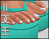 Unique Sandals Aqua