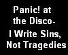 i write sins...