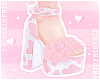 F. Fluffy Cow Heels Pink