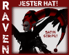 RED SATIN STRIPE JESTER!