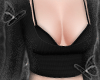 black sweater + bra