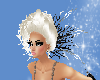 D Mermaid Coral Crwn Blk