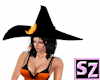 Black/Orange Witch Hat