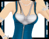 (IZ) Stripe Zipper Blue