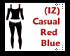 (IZ) Casual Red Blue