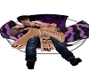 (Bell) purple blk cuddle