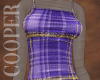!A purple plaid dress