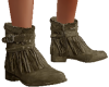 TF* Fringe Brown Boots