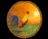 round rooster rug