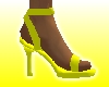 Yellow Spike Heel Sandal