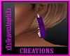 Amber Purple Earrings
