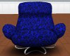 Blue Flowered Chair
