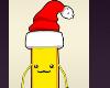Fun Funny Christmas Banana Santa Snow Balls