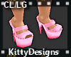 *KD CL/LG Pinky slippers