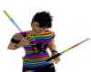 Animated rainbow stix