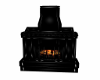 black pvc fireplace