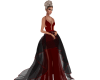 Brides maid BLK&Red Gown