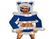 Blue Xmas Bear Dress