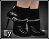 *LY* Leather Black Boots
