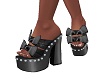 Diamond Bow Black Satin