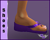 (1NA) Purple Flip Flops
