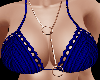 Crochet Blue Bikini Top