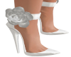 Ivy White Rose Heels