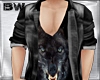 WOLF Black Shirt Jacket