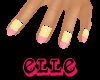 ~Elle~ Pink Tip Nails