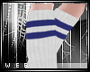 |W| Navy Tube Socks