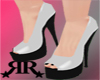 *RR* Peeptoe Plats WT/BK