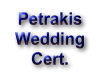 Petrakis Wedding Cert