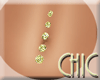CHIC *GOLD 5STUD BELLY P