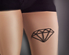 Diamond Tattoo Leg