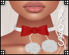 Satin Christmas choker