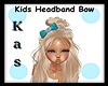 KIDS Teal Headband Bow
