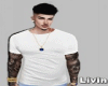 Lv -> White Tee + Tattoo