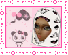 !white Panda scarf hijab