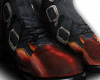 Flame Buckle Boots