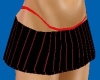 Red Pinstripe Skirt